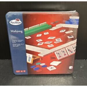 Pavilion Game Board Mahjong Family Tiles Game Tin Edition 2011 Toys R Us Sealed